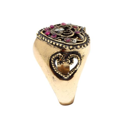Anello cuore traforato - immagine 3