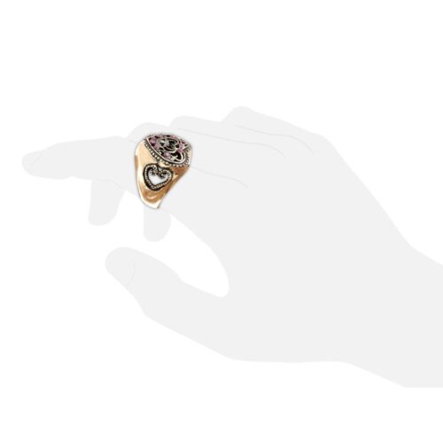 Anello cuore traforato - immagine 5