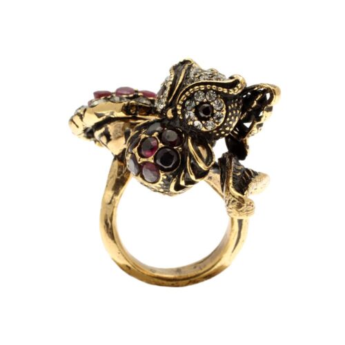 Anello Gufo, Fiore e Farfalla - immagine 2