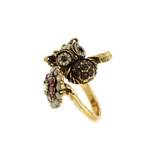 Anello Gufo, Fiore e Farfalla - immagine 3