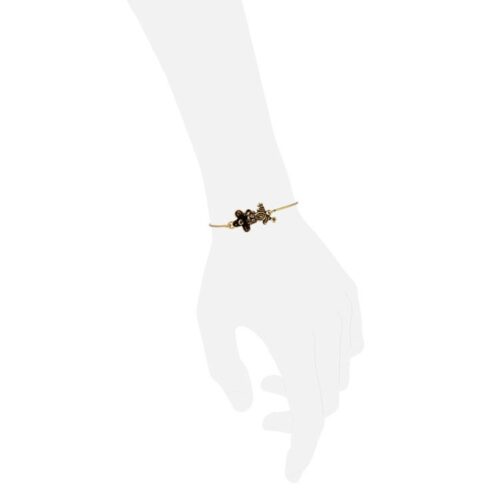Bracciale Rigido Rana e Fiore - immagine 2
