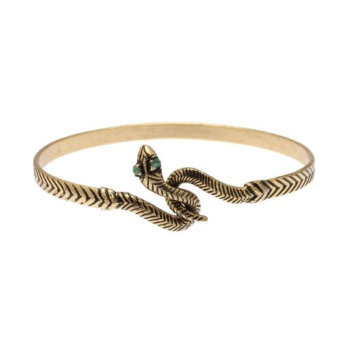 Gioiello fashion con serpente e smeraldo