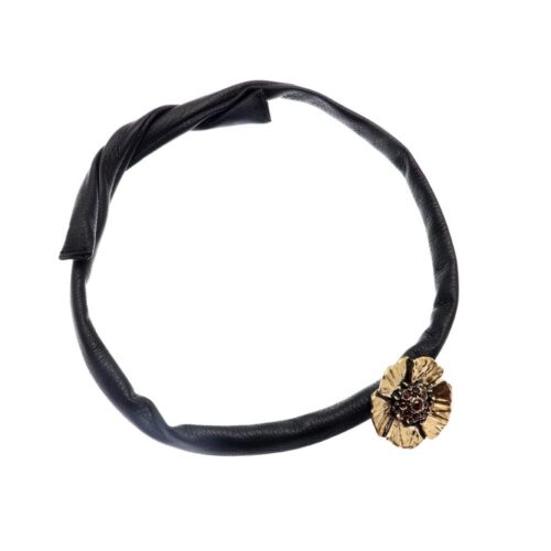 Collana Papavero e Pelle - immagine 2