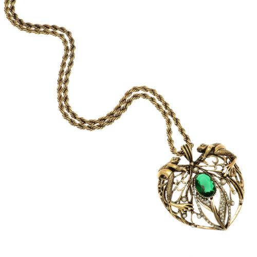Collana Rane e Cristallo Verde - immagine 3
