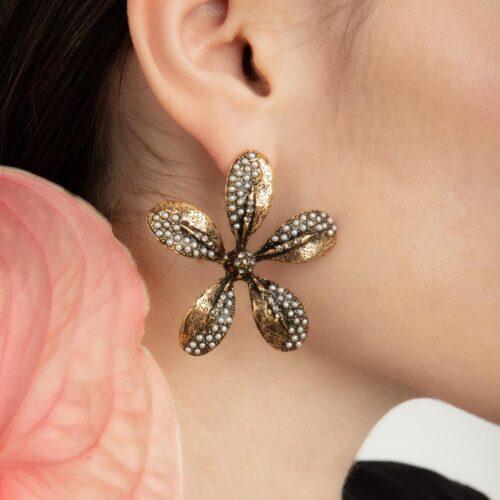 Orecchini Fiore Preziosi - immagine 3