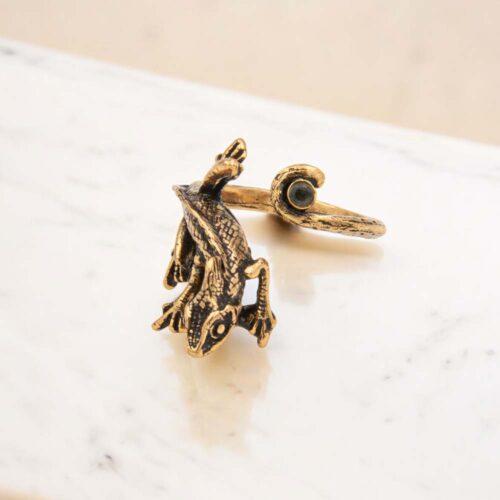 Anello Iguana Smeraldo - immagine 4