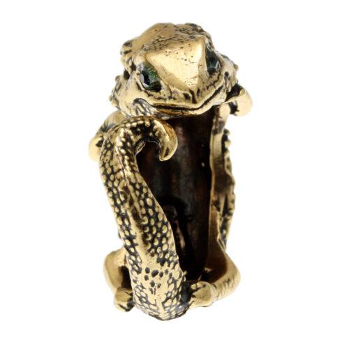 Anello Lucertola Smeraldo - immagine 3