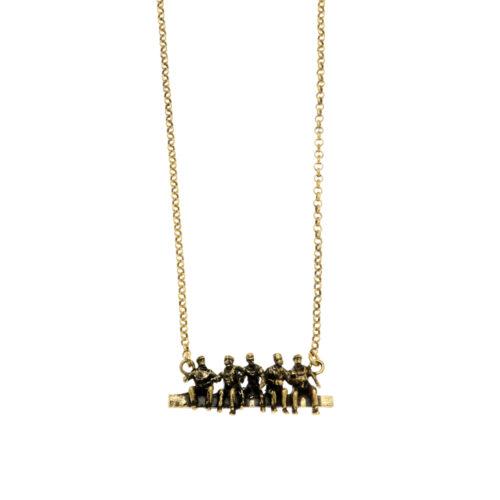 Collana Pranzo in cima a un grattacielo