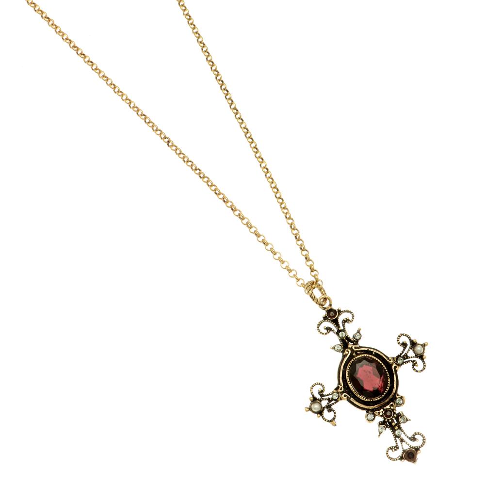 Collana Croce Granato