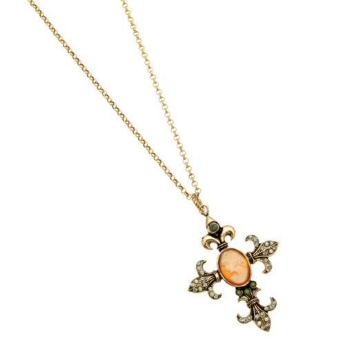 Collana Croce Cammeo