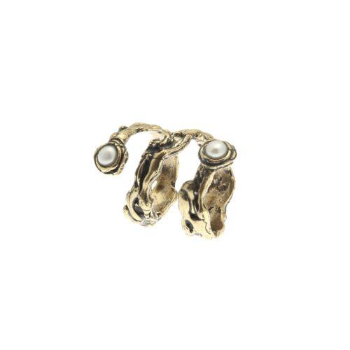 Anello Spirale Perla