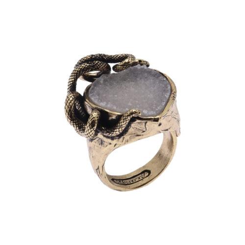 Anello Cuore con Serpente - immagine 2