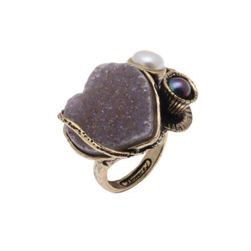 Anello Piccolo Cuore al Caffè - immagine 2