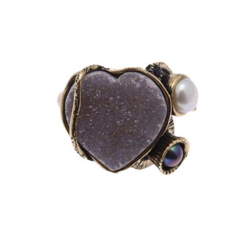 Anello Piccolo Cuore al Caffè - immagine 3