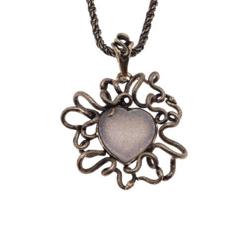 Collana Cuore con Serpenti - immagine 3