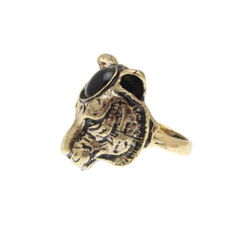 Anello Leone con Onice - immagine 4