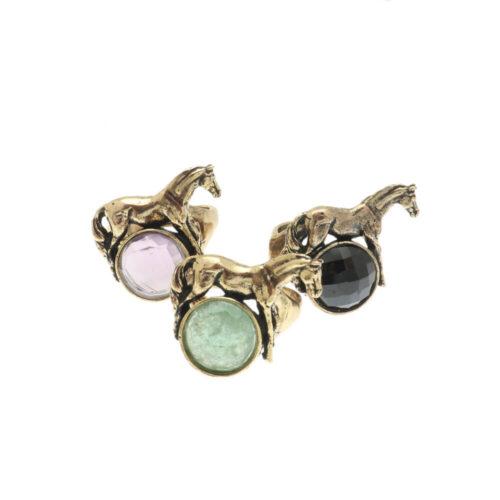 Anello Smeraldo con Cavallo - immagine 4