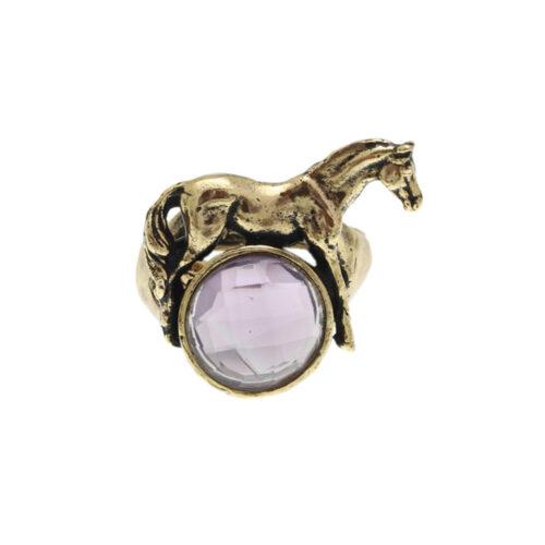 Anello Ametista con Cavallo - immagine 1