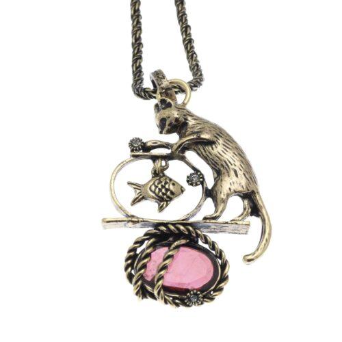 Collana Gatto con Granato - immagine 2