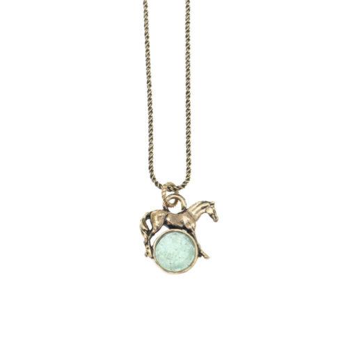Collana Smeraldo con Cavallo - immagine 2