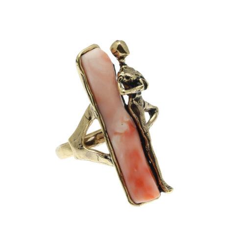 Anello Yoga con Corallo - immagine 2