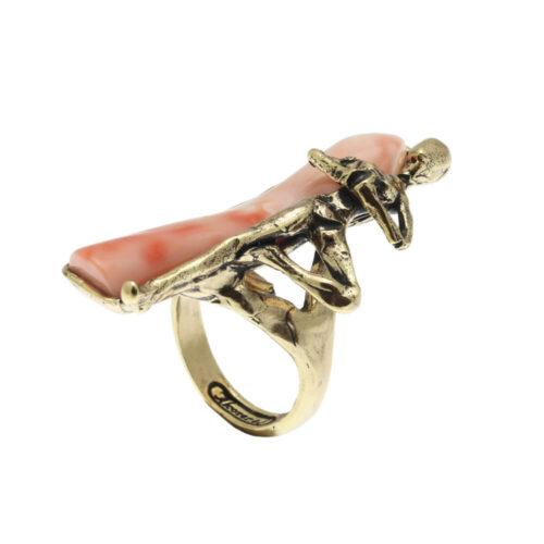 Anello Yoga con Corallo - immagine 3
