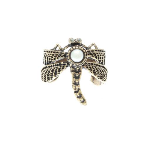 Anello Libellula con Perla - immagine 1