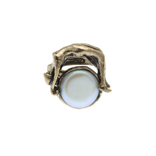 Anello Yoga con Perla - immagine 1