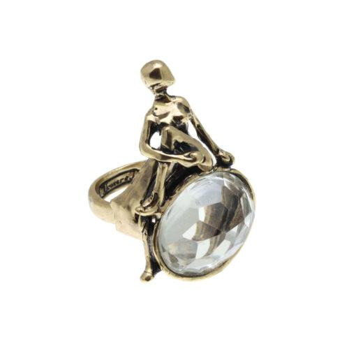 Anello Yoga con Cristallo di Rocca - immagine 3