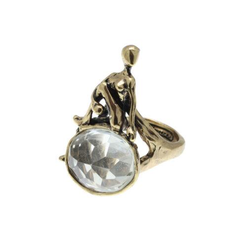 Anello Yoga con Cristallo di Rocca - immagine 4