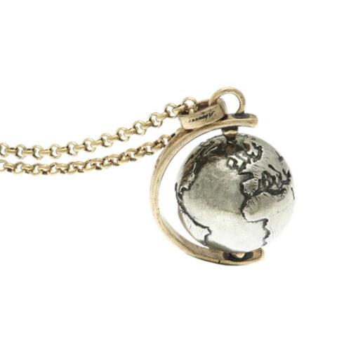Collana Mappamondo in Metallo - immagine 1