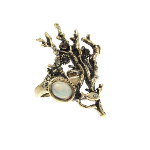 Anello Barriera Corallina con Opale - immagine 5