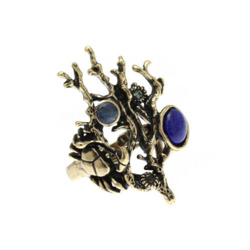 Anello Barriera Corallina con Lapis - immagine 2