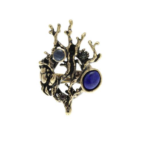 Anello Barriera Corallina con Lapis - immagine 3