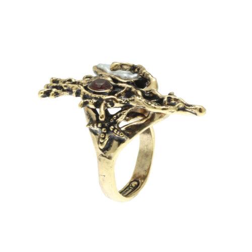 Anello Barriera Corallina con Perla - immagine 4