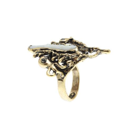 Anello Barriera Corallina con Corallo Bianco - immagine 3