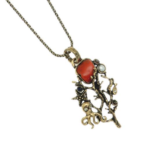 Collana Barriera Corallina con Corallo