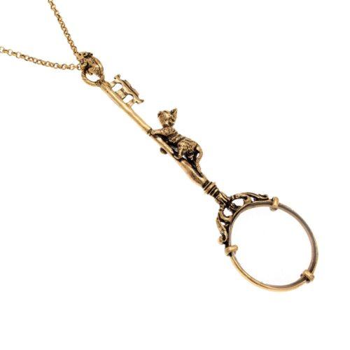 Collana Gatto con lente